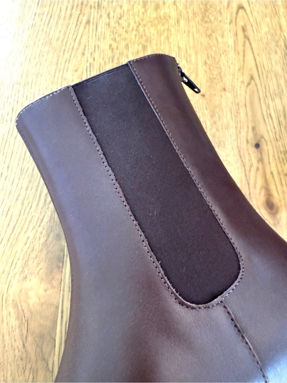 Quince Italian Leather Brown Chelsea Ankle Boots NIB Sz 7 - Picture 10 of 16